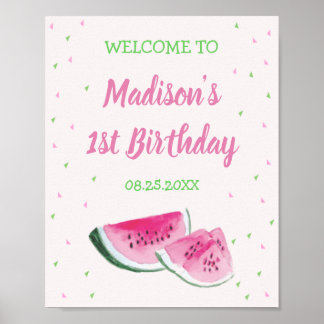 Ein Niedlicher Geburtstag in einem Melon Poster