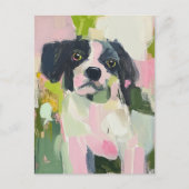 Ein Niedlicher, Gepunkteter Hund Postkarte (Vorderseite)