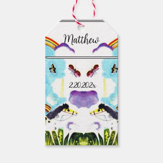 Ein Niedlicher Geschenktag als Lesezeichen für Kin Geschenkanhänger (Vorderseite)