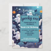 Ein niedlicher Halloween-Geburtstag. Einladung (Vorderseite)