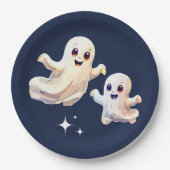 Ein niedlicher Halloween-Geburtstag. Pappteller (Vorderseite)