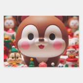 Ein niedlicher Hamster im Cartoon Geschenkpapier Set (Vorderseite 3)