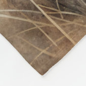 Ein Niedlicher Hase im Wald Fleecedecke (Ecke)