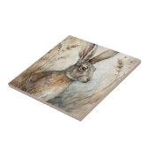 Ein Niedlicher Hase im Wald Fliese (Seite)