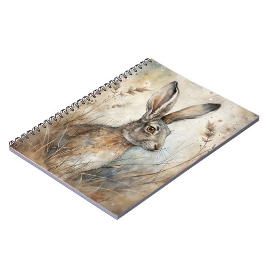 Ein Niedlicher Hase im Wald Notizblock (Linke Seite)