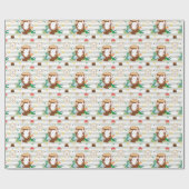 Ein niedlicher Hasen im Wald Geschenkpapier (Flach)