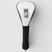 Ein niedlicher Hund Border Collie [RB#10011] Golf Headcover (Vorderseite)