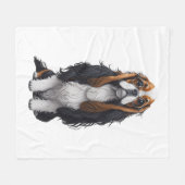 Ein niedlicher Hund König Charles Spaniel Fleecedecke (Vorderseite (Horizontal))