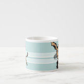 Ein Niedlicher Hund mit blauen Welpenaugen Espressotasse (Vorderseite)