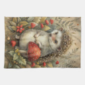 Ein Niedlicher Igel im Wald Geschirrtuch (Horizontal)