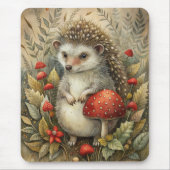 Ein Niedlicher Igel im Wald Mousepad (Vorne)