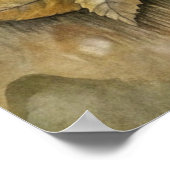 Ein Niedlicher Igel im Wald Poster (Ecke)