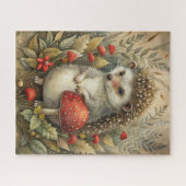 Ein Niedlicher Igel im Wald Puzzle (Horizontal)