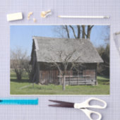 Ein Niedlicher kleiner Baum steht neben einer Abse Seidenpapier (Handwerk)