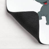 Ein niedlicher kleiner Elefant Mousepad (Ecke)