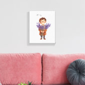 Ein Niedlicher kleiner Junge Leinwanddruck (Insitu (Wohnzimmer))