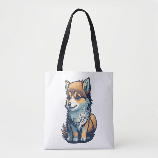 Ein Niedlicher kleiner Welpe Tasche (Vorderseite)