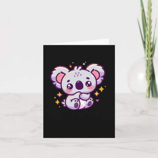 Ein Niedlicher Koala-Sticker Karte (Vorderseite)