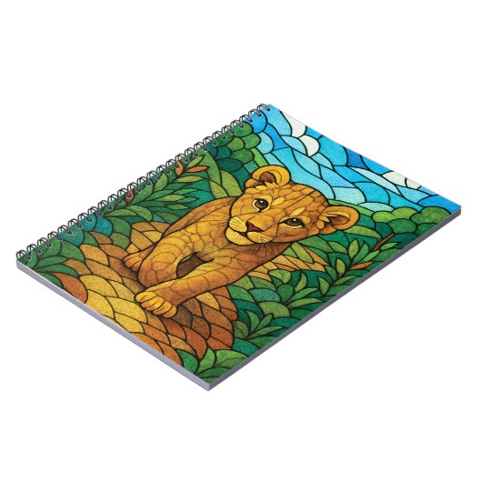 Ein niedlicher Löwengurt, digitale Kunst aus Buntg Notizblock (Linke Seite)