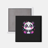Ein Niedlicher Panda-Aufkleber Magnet (Vorderseite/Rückseite)