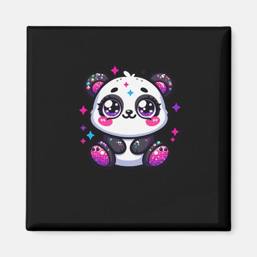 Ein Niedlicher Panda-Aufkleber Magnet (Vorne)