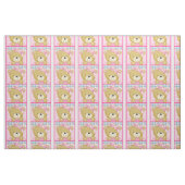 Ein Niedlicher, rosafarbener Bär Stoff (Fat Quarter (45,7 x 55,9 cm))