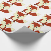Ein niedlicher roter Fuchs Geschenkpapier (Ecke)