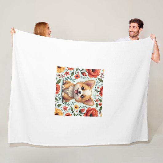 ein niedlicher Sherpa-Decken Fleecedecke (Beispiel)