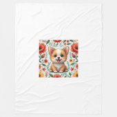 ein niedlicher Sherpa-Decken Fleecedecke (Vorderseite)