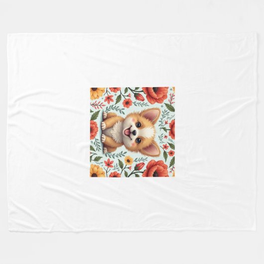 ein niedlicher Sherpa-Decken Fleecedecke (Vorderseite (Horizontal))