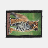 Ein niedlicher Tiger Fleecedecke (Vorderseite (Horizontal))