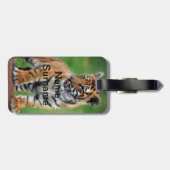 Ein niedlicher Tiger Gepäckanhänger (Rückseite horizontal)
