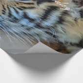 Ein niedlicher Tiger Geschenkpapier (Ecke)