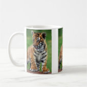 Ein niedlicher Tiger Kaffeetasse (Links)