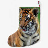 Ein niedlicher Tiger Kleiner Weihnachtsstrumpf (Rückseite)