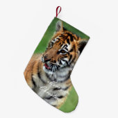 Ein niedlicher Tiger Kleiner Weihnachtsstrumpf (Vorderansicht (hängend))