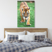 Ein niedlicher Tiger Leinwanddruck (Insitu (Schlafzimmer))