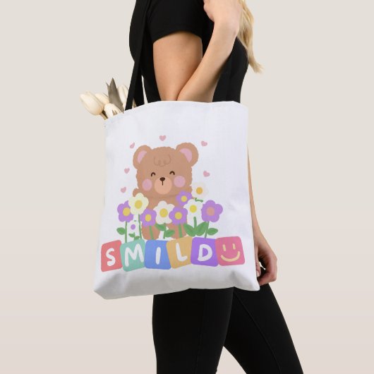 ein niedlicher und niedlicher Bär Tasche (Von Nahem)