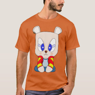 Ein niedlicher und stilvoller Bär mit Ohrstecher T-Shirt