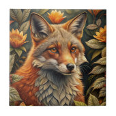 Ein Niedlicher Waldroter Fox Fliese (Vorderseite)