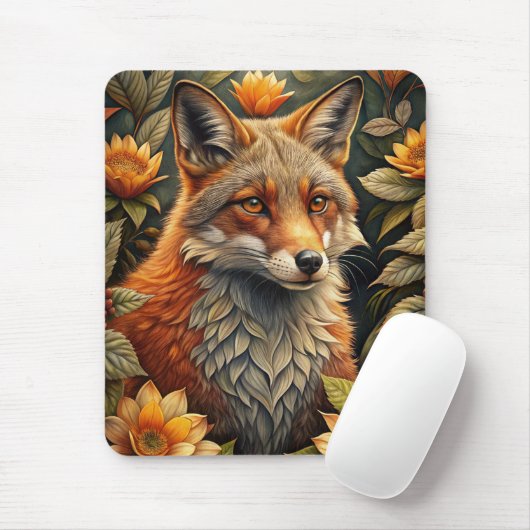 Ein Niedlicher Waldroter Fox Mousepad (Mit Mouse)
