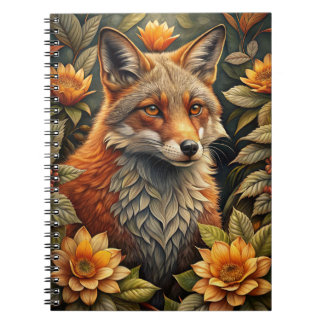 Ein Niedlicher Waldroter Fox Notizblock