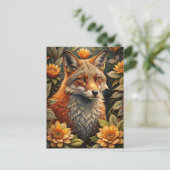 Ein Niedlicher Waldroter Fox Postkarte (Stehend Vorderseite)