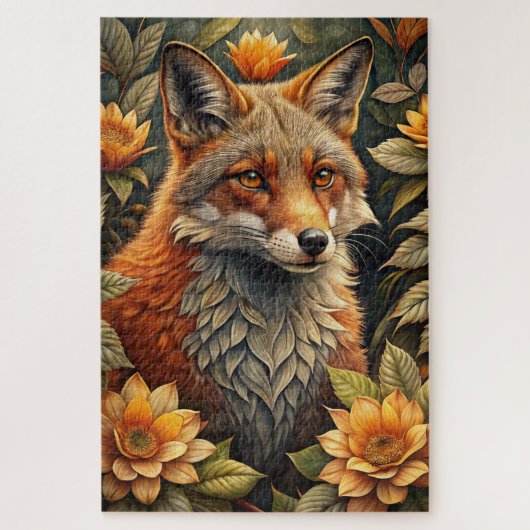 Ein Niedlicher Waldroter Fox Puzzle (Vertikal)