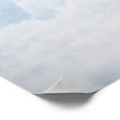 Ein niedlicher, weißer, arktischer Fuchs, der im S Poster (Ecke)