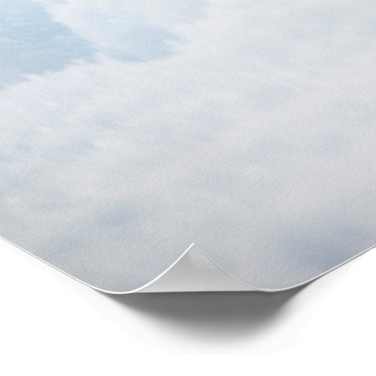 Ein niedlicher, weißer, arktischer Fuchs, der im S Poster (Ecke)