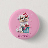 Ein niedlicher Welpe Button (Vorderseite)