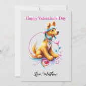 Ein niedlicher Welpe Feiertagskarte (Vorderseite)