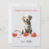 Ein niedlicher Welpe Feiertagskarte (Vorderseite)