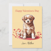 Ein niedlicher Welpe Feiertagskarte (Vorderseite)